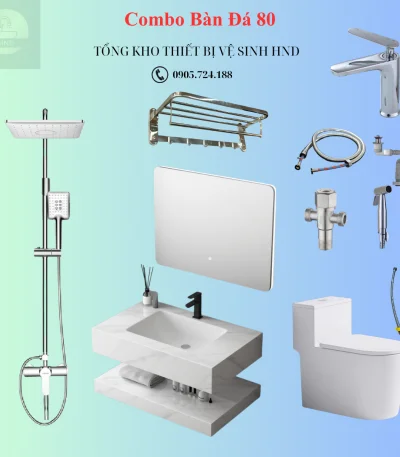 Combo bàn đá AK11-80 Tràn Viền