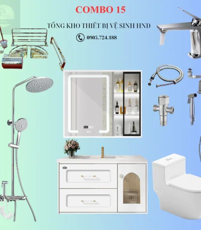 Combo cao cấp PVC16-80 Trắng