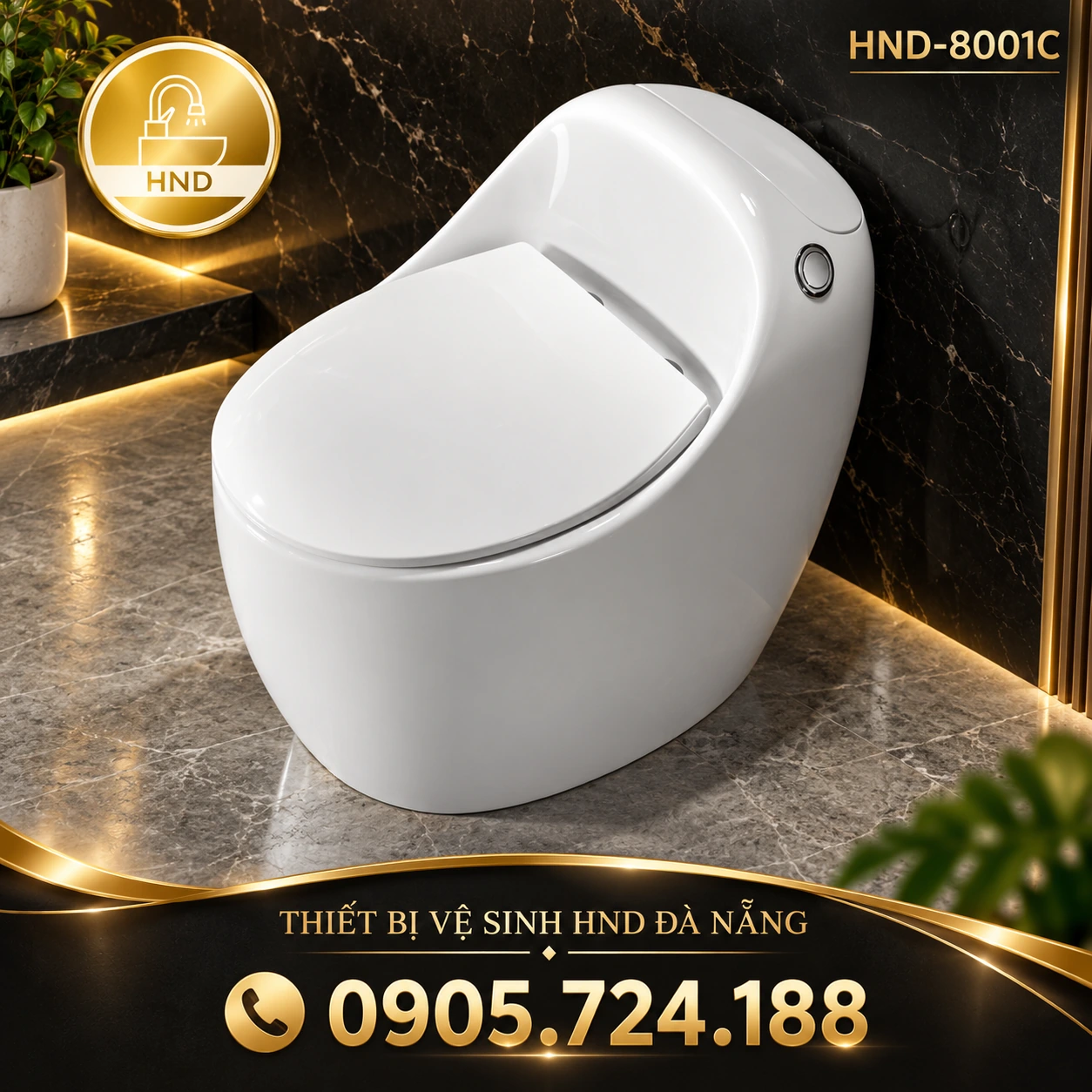 Bồn cầu HND-8001C HND-8001C