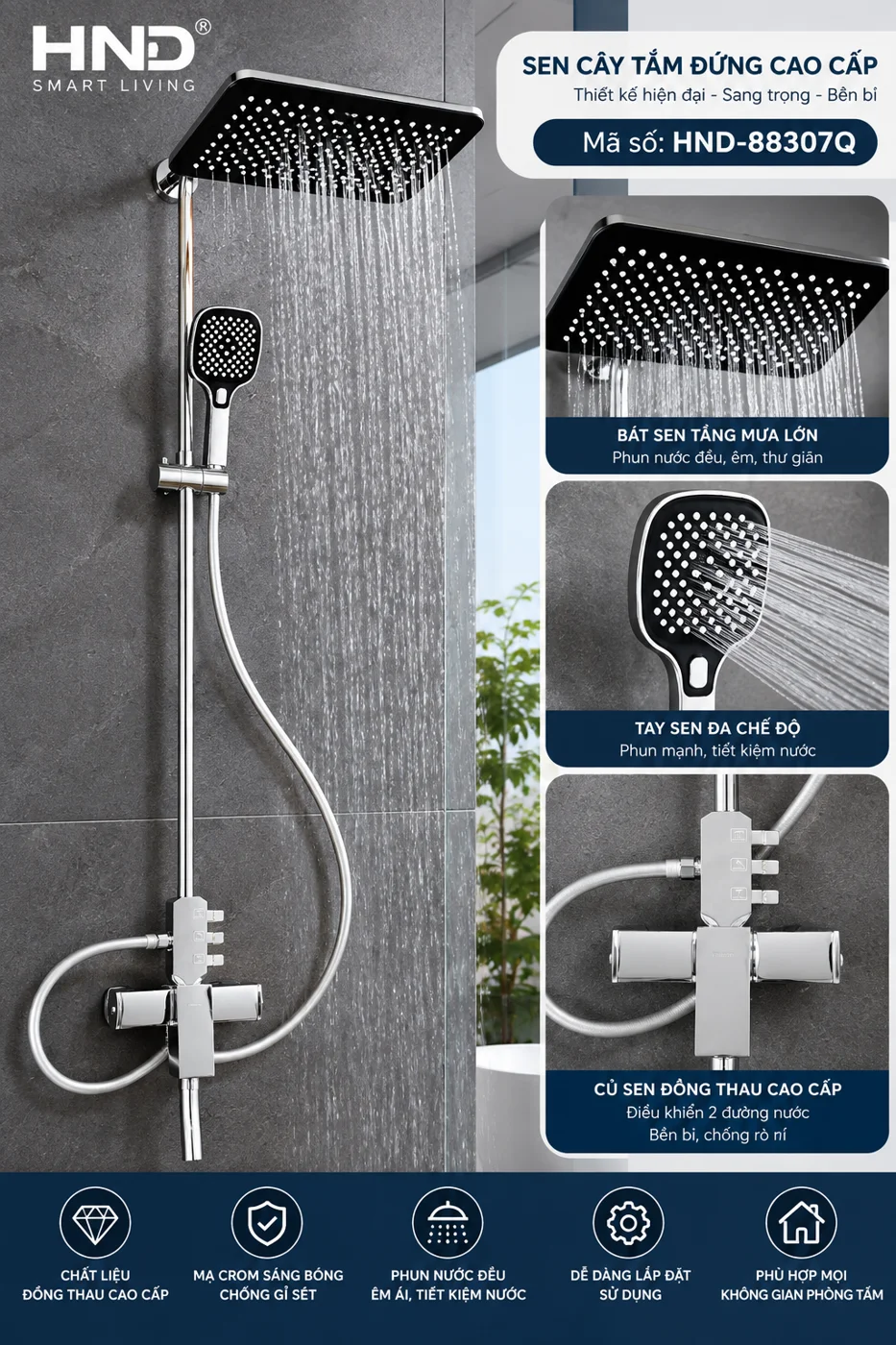 Sen tắm đứng HND-88307Q HND-88307Q