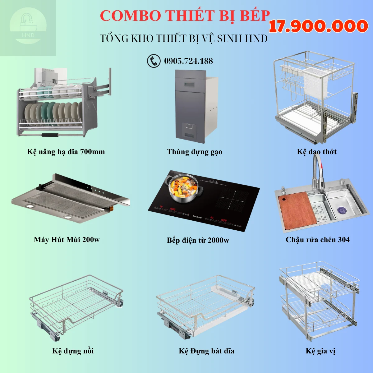 Combo thiết bị bếp COMBO THIẾT BỊ BẾP