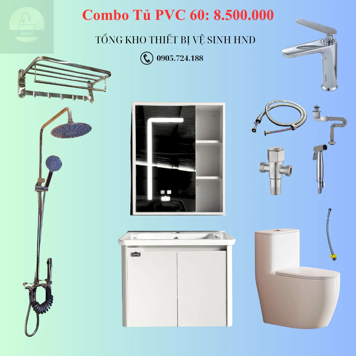 Combo tủ PVC 60 COMBO TỦ PVC 60