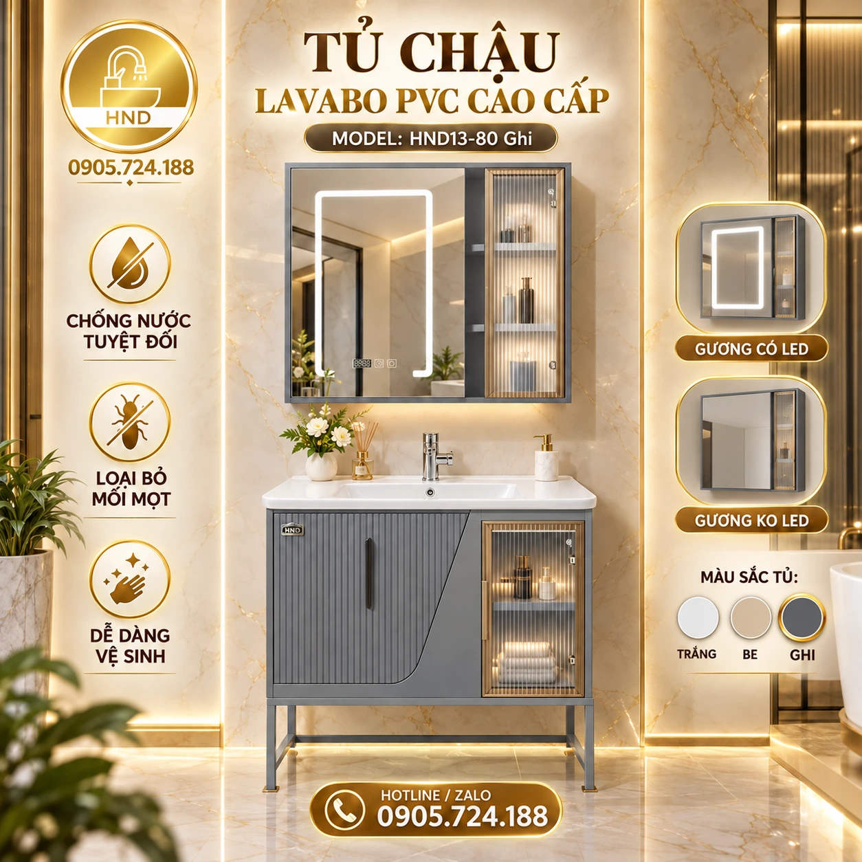 Tủ lavabo HND13-80