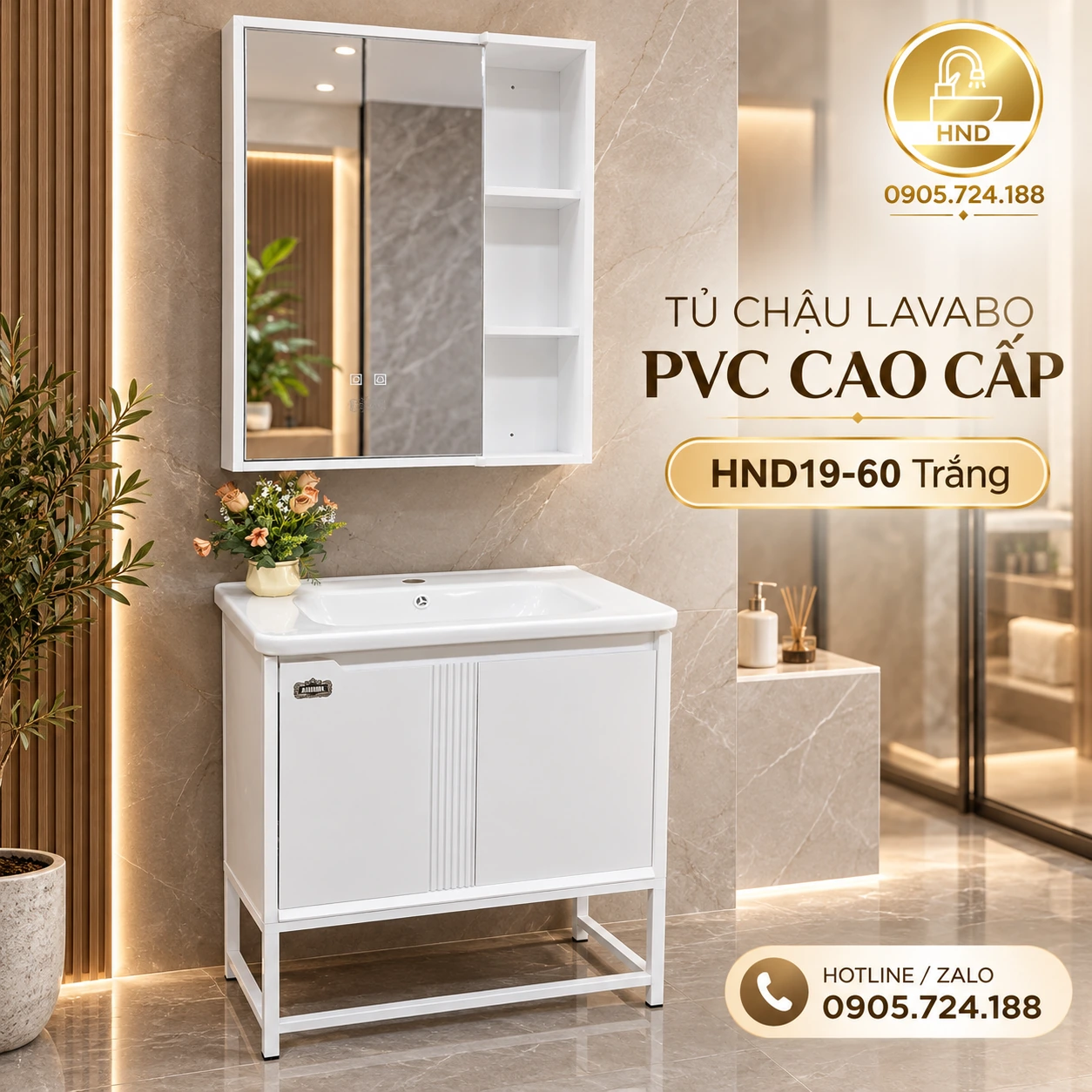 Tủ lavabo HND19-60 HND19-60