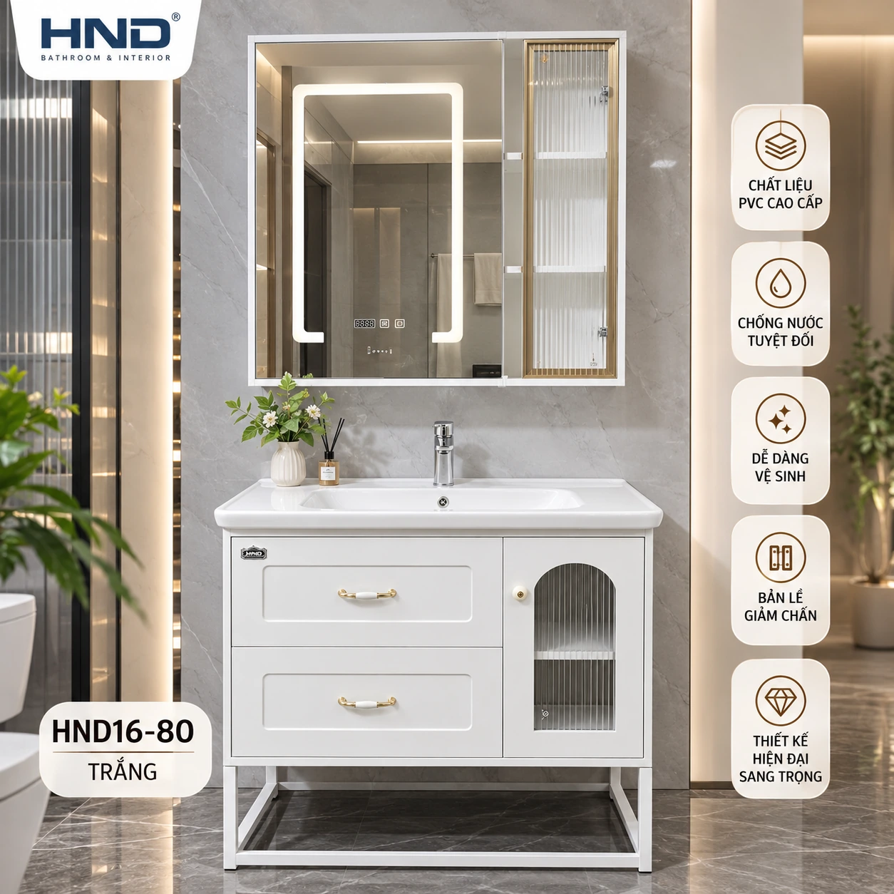 Tủ lavabo HND16-80