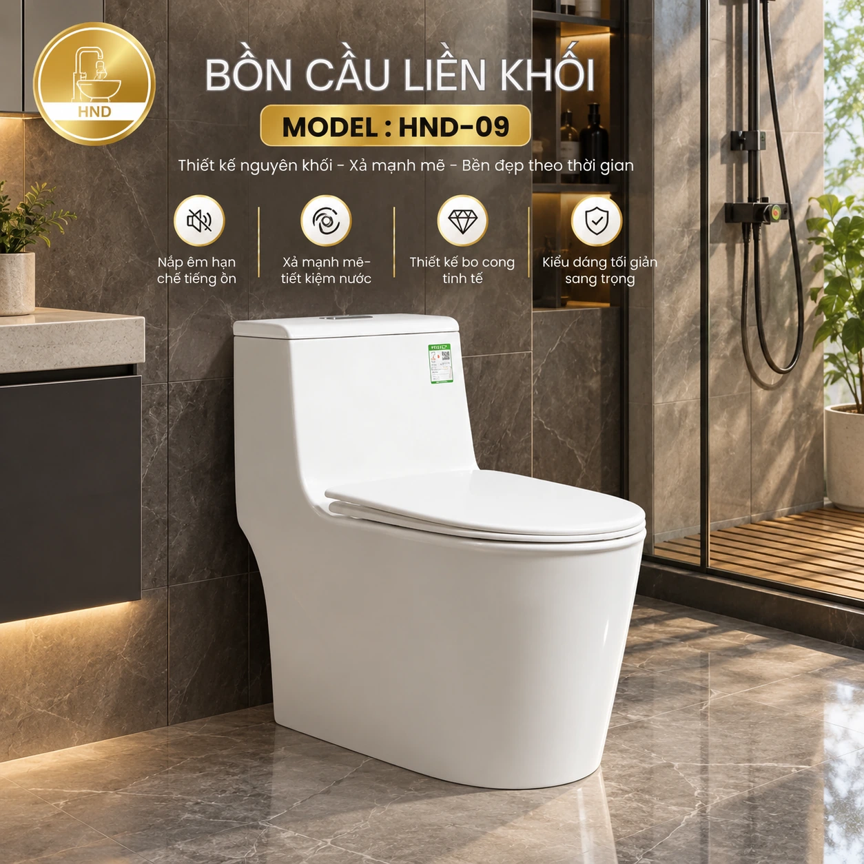 Bồn cầu HND-G09 HND-G09