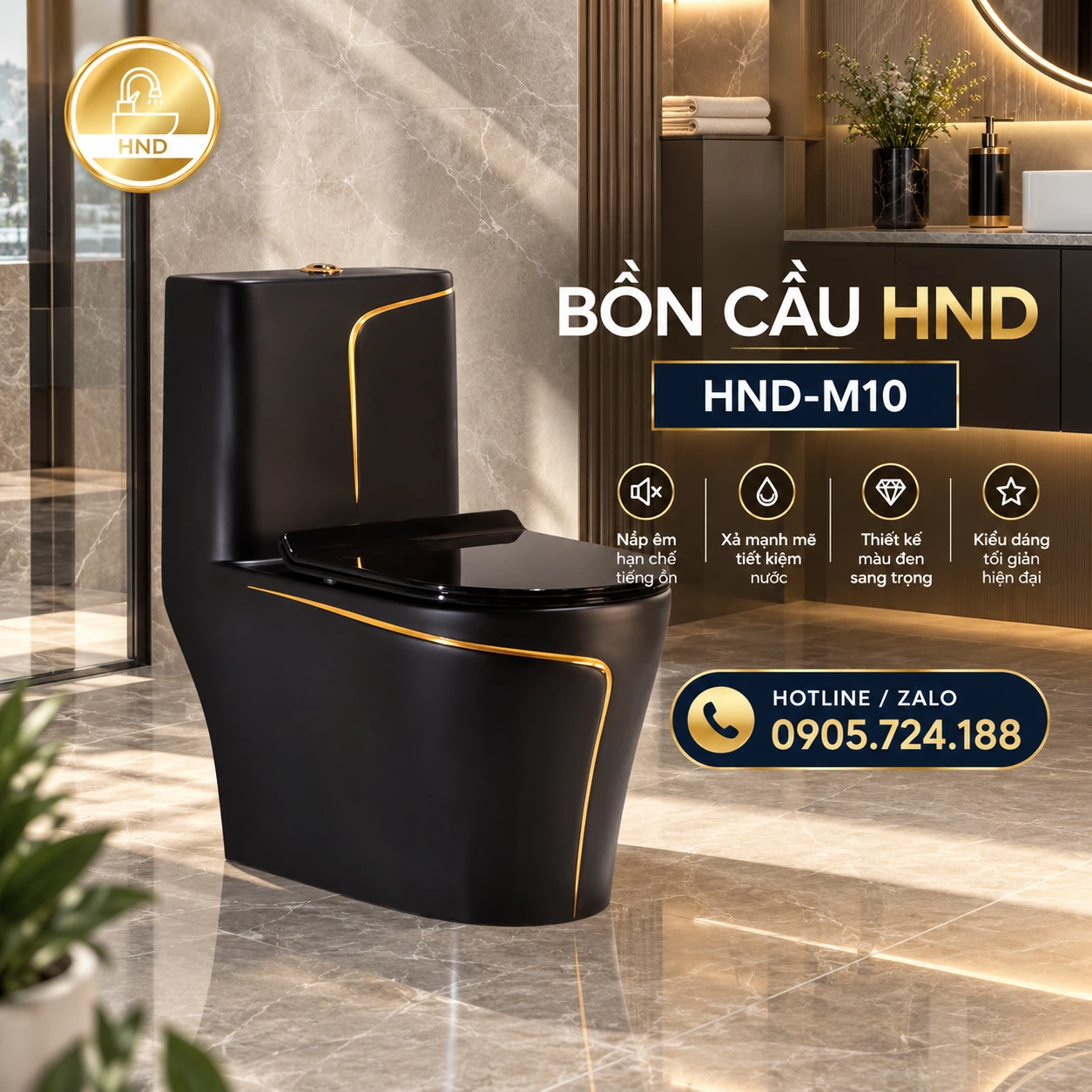 Bồn cầu HND-M10 HND-M10