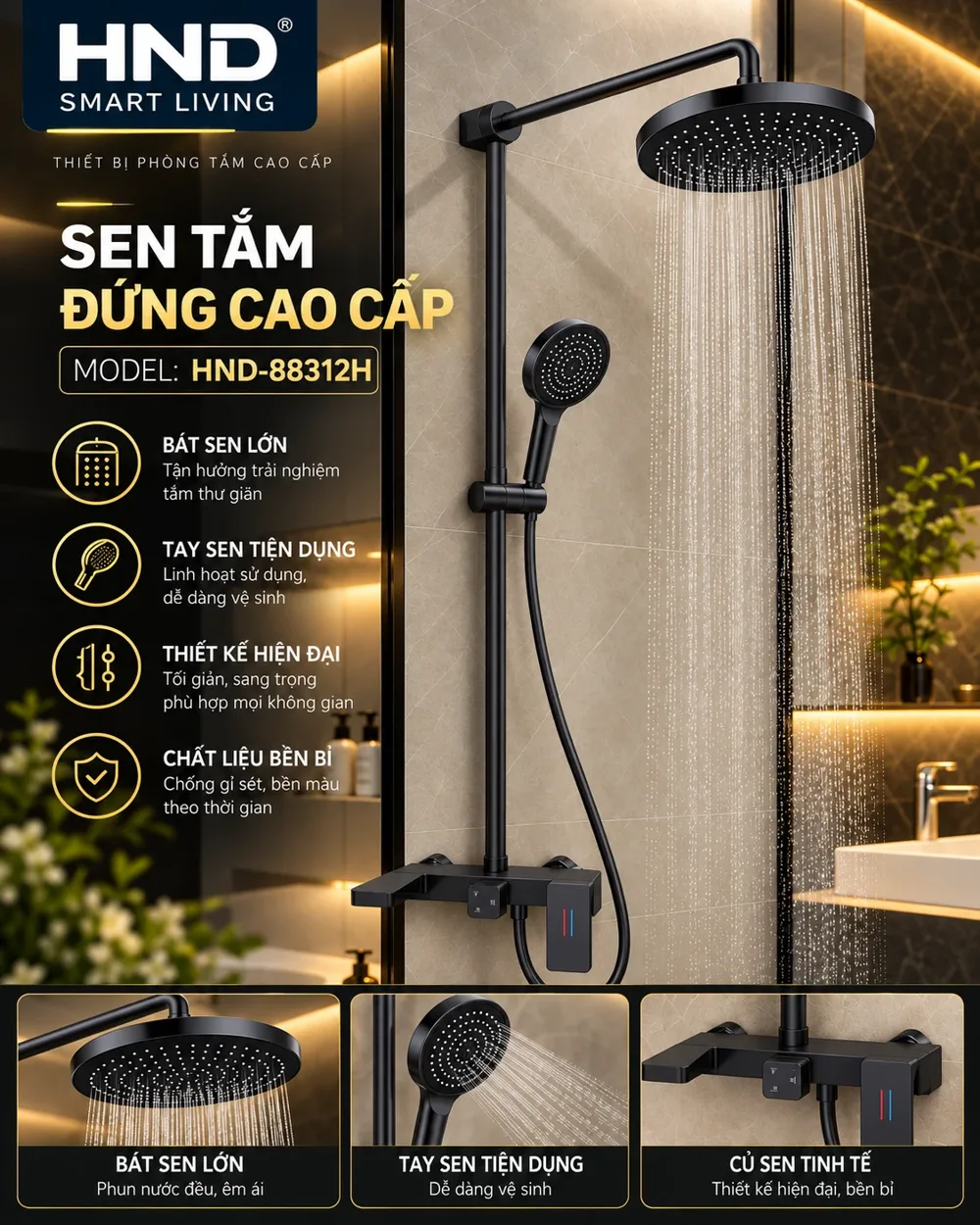Sen tắm đứng HND-88312H ảnh 2