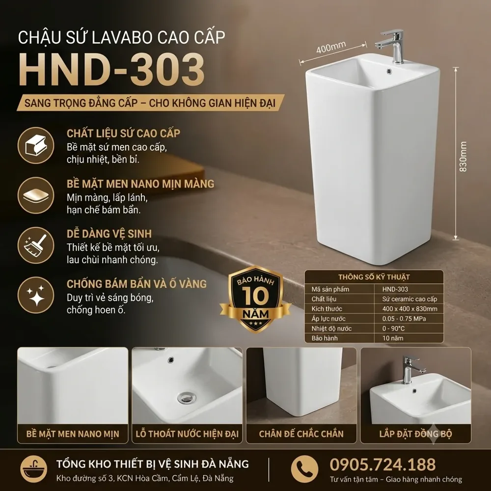 Chậu lavabo HND-303 HND-303