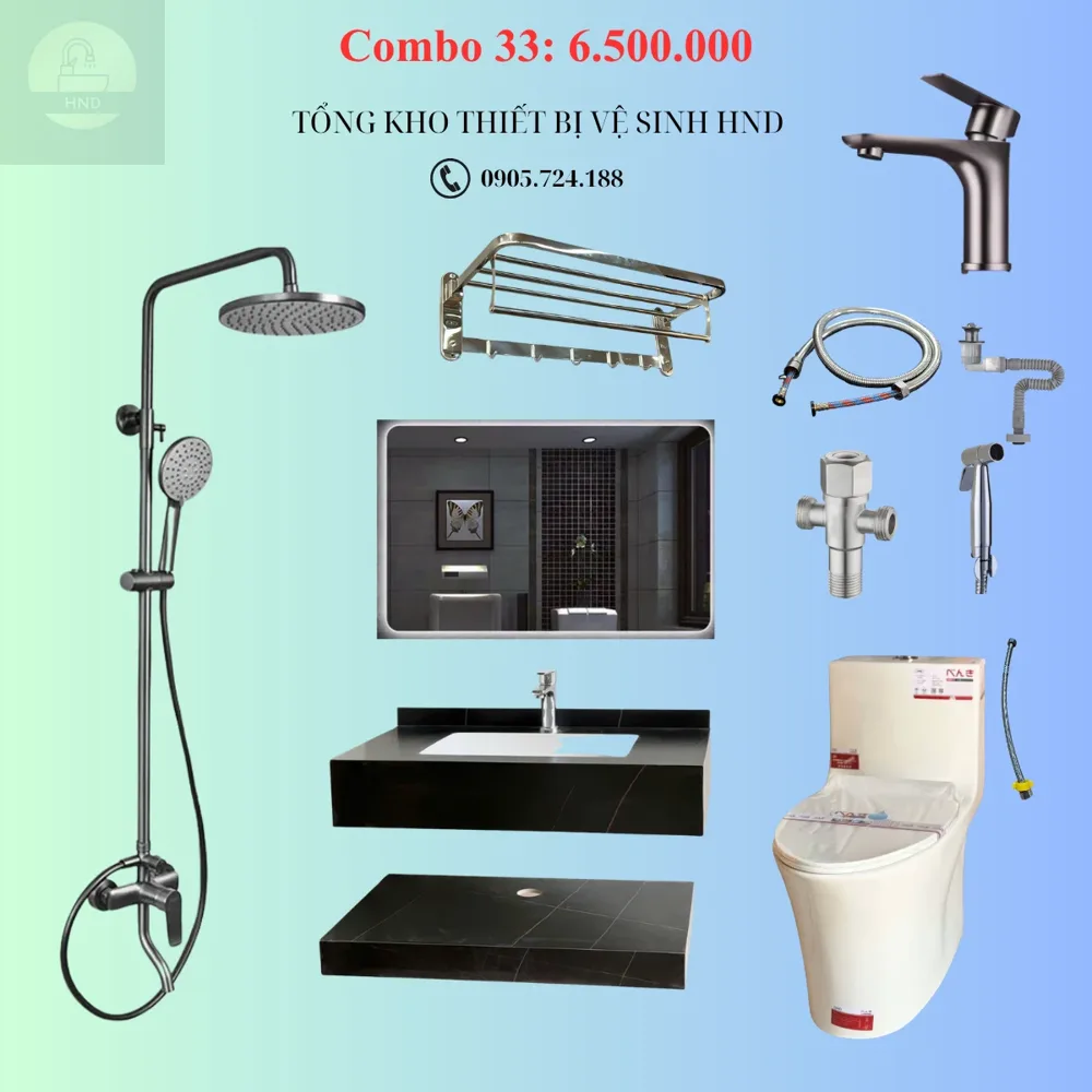 Combo thiết bị vệ sinh 33 Combo 33