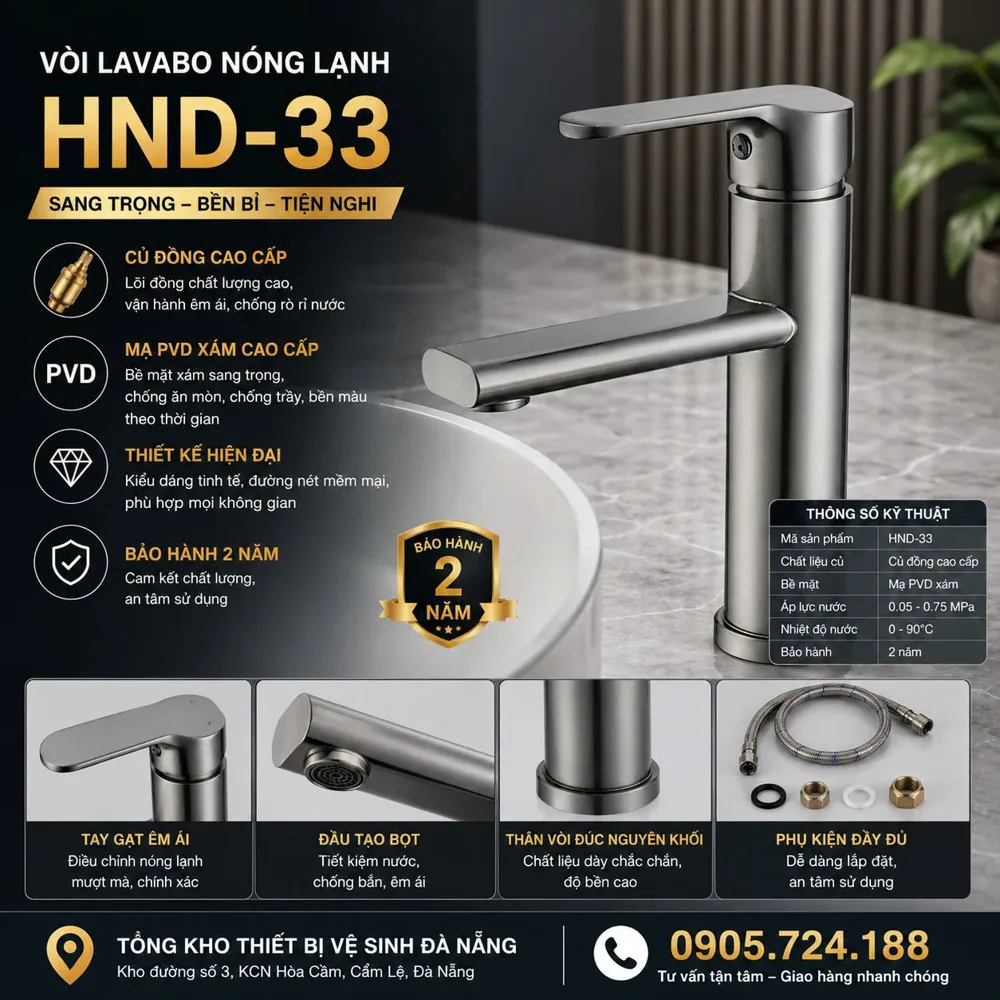 Vòi lavabo HND-33 HND-33