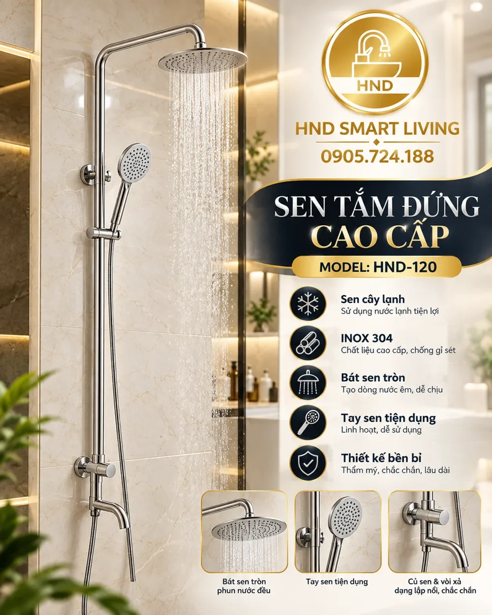 Sen tắm đứng HND-120 HND-120