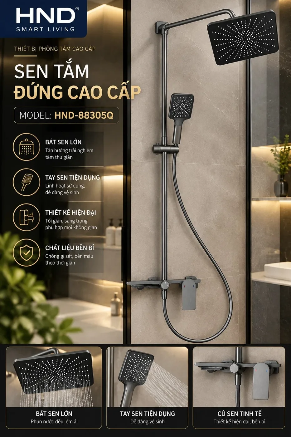Sen tắm đứng HND-88305Q ảnh 2