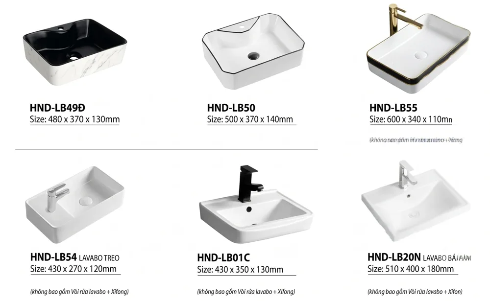 Chậu lavabo HND-LB20N HND-LB20N