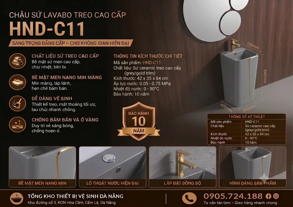 Chậu lavabo HND-C11 HND-C11