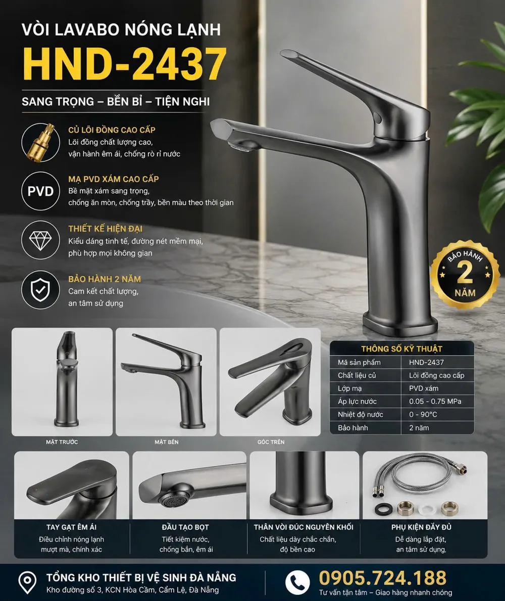 Vòi lavabo HND-2437 HND-2437