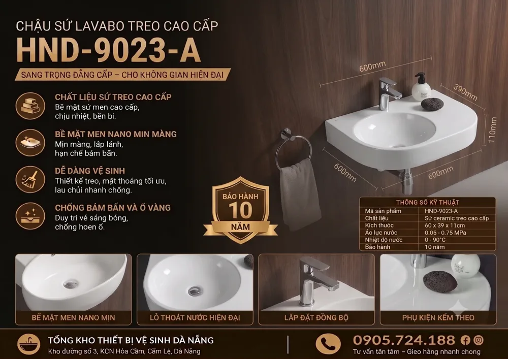 Chậu lavabo HND-9023-A HND-9023-A