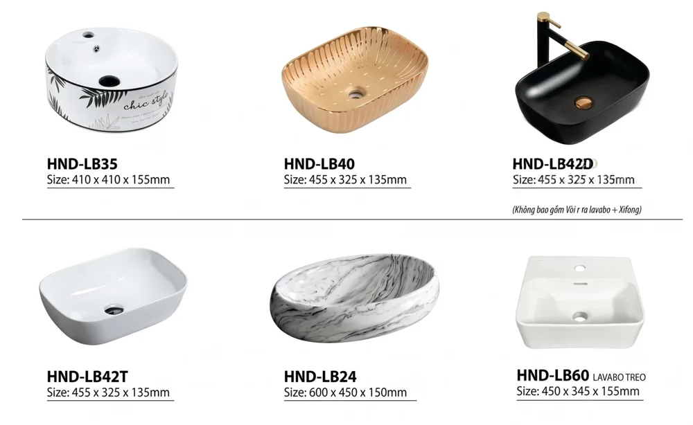 Chậu lavabo HND-LB60 HND-LB60